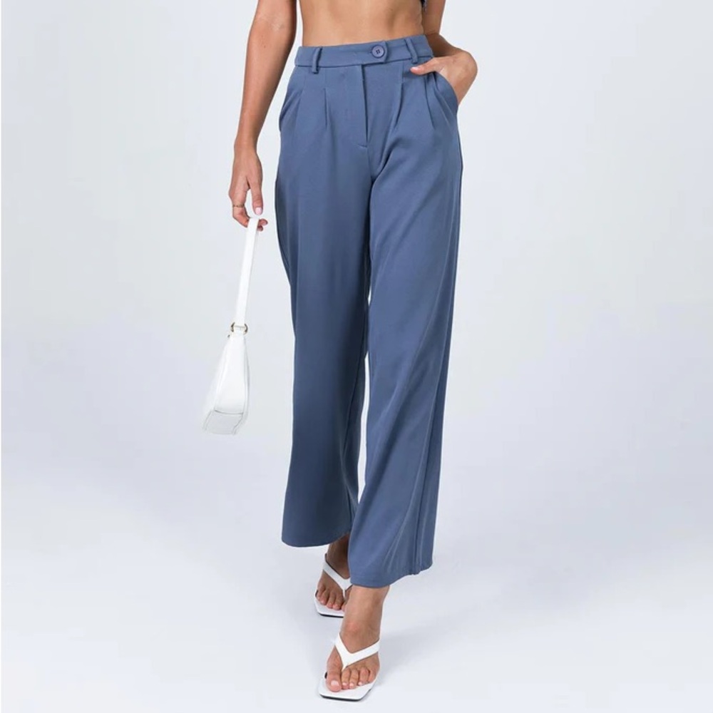 Princess Polly huxley Pants Blue Grey